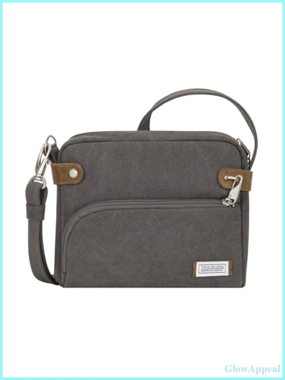 Anti-Theft Cotton Canvas Suede Crossbody Travel Bag RFID